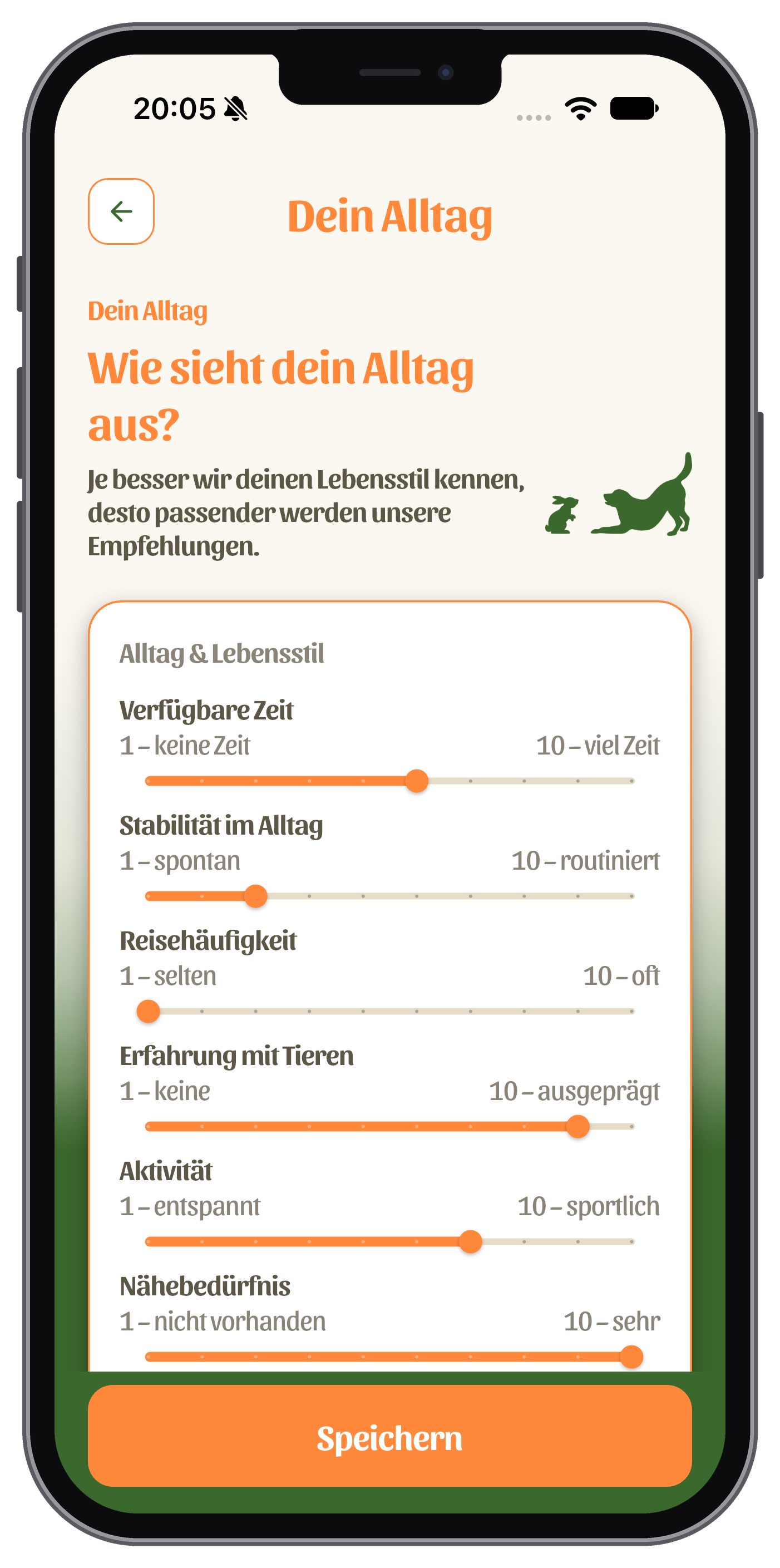 Pawsome Match: Eigenschaften Einstellung